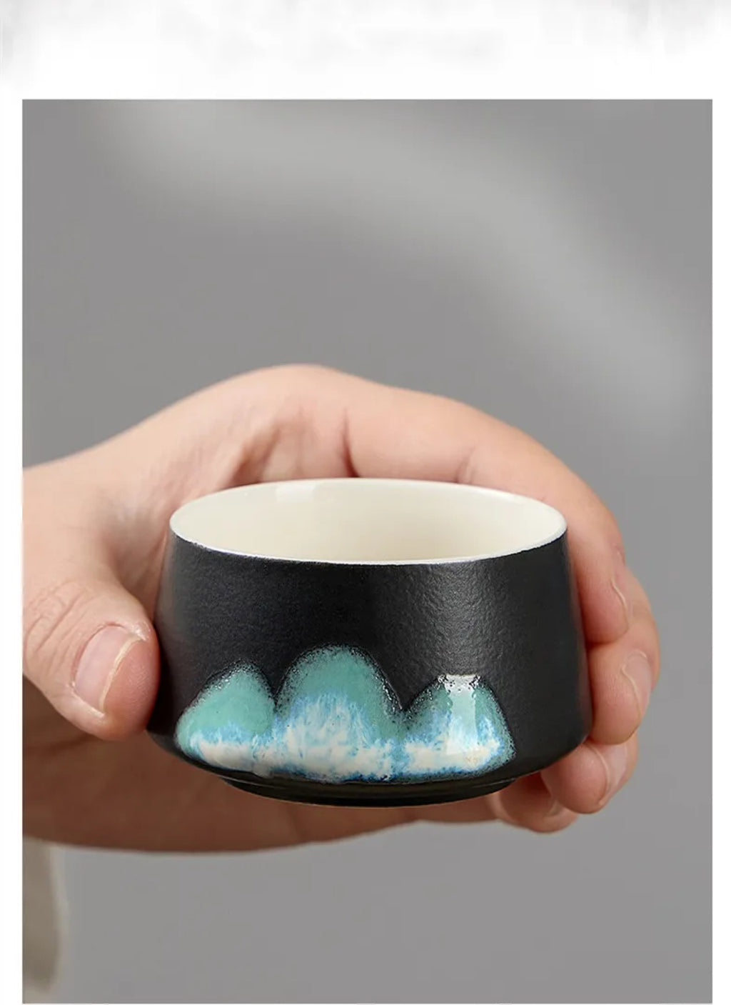 Elegant Porcelain Tea Set for Two – Hand-Painted Artistry