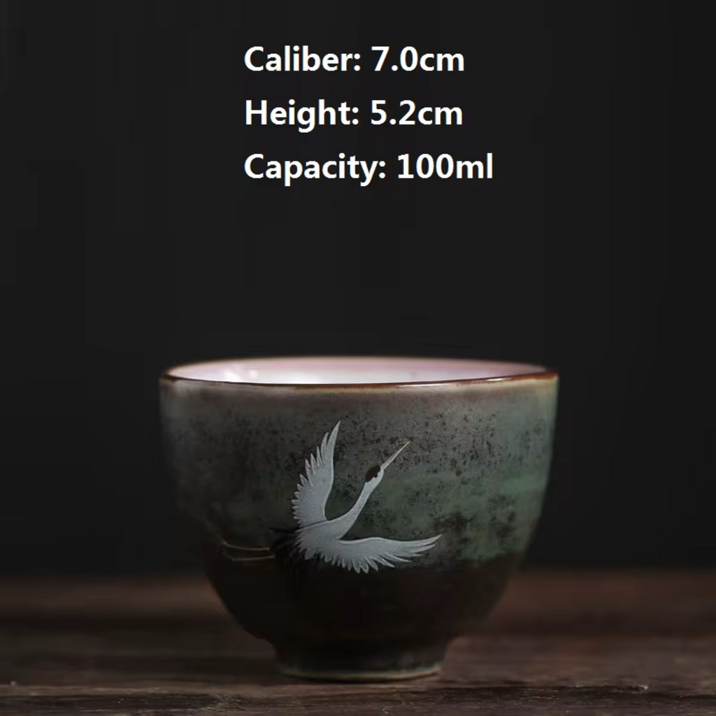 Crane Gaiwan Gongfu Tea Set (3 Colors)