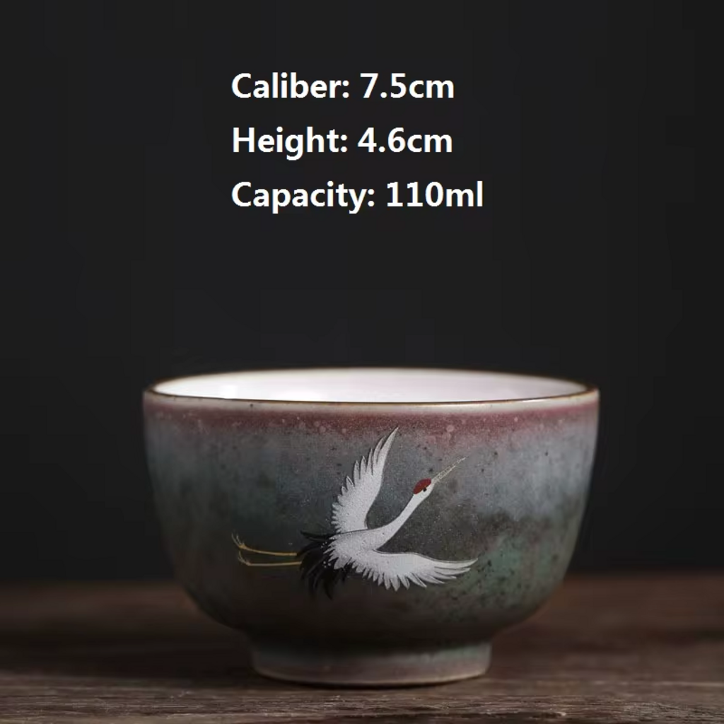 Crane Gaiwan Gongfu Tea Set (3 Colors)