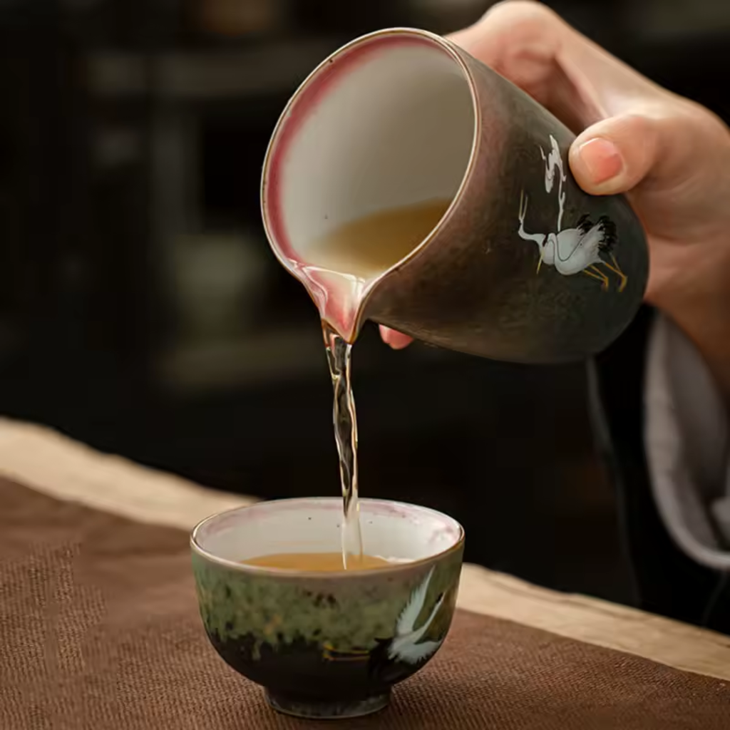 Crane Gaiwan Gongfu Tea Set (3 Colors)