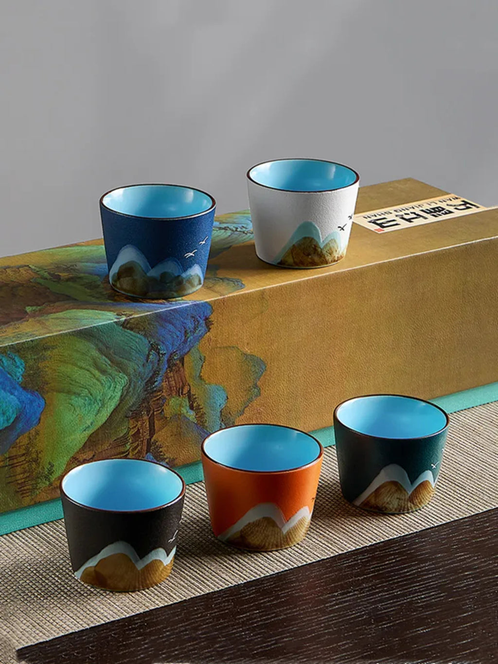 Elegant Porcelain Tea Set for Two – Hand-Painted Artistry