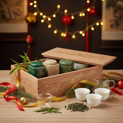 "Golden Harvest" Premium Chinese Green Tea Set