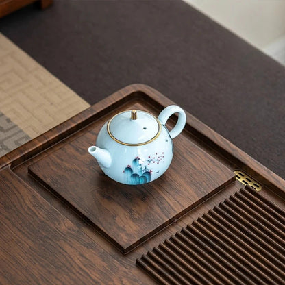 Long Walnut Gongfu Tea Tray – Premium Wooden Cha Ban